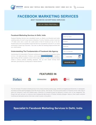 Professional Facebook Marketing Services in Delhi