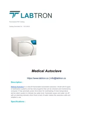 Medical Autoclave