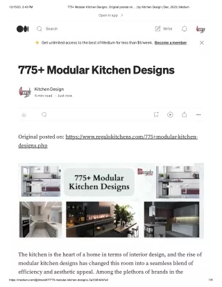 775  Modular Kitchen Designs