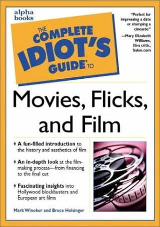 Download ⚡️[EBOOK]❤️ The Complete Idiot's Guide to Movies, Flicks, and Films