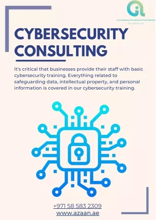 CYBERSECURITY CONSULTING