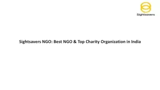 Sightsavers NGO  Best NGO & Top Charity Organization in India