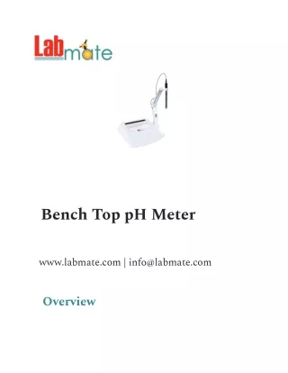 Bench Top pH Meter