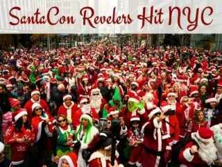 SantaCon revelers hit NYC