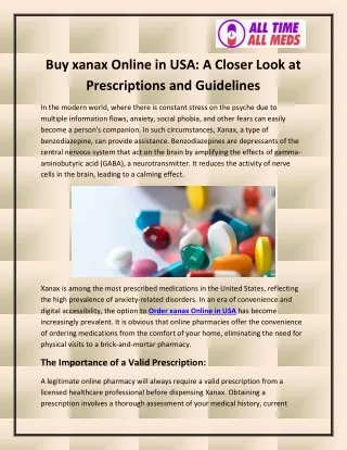 Order xanax Online in USA