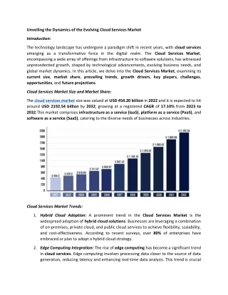 Cloud Services Market