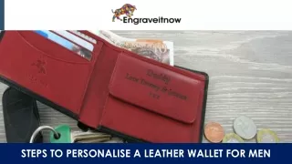 Steps to Personalise a Leather Wallet for Men