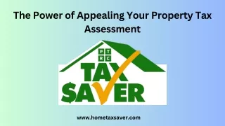 The Power of Appealing Your Property Tax Assessment