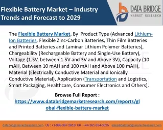 Flexible Battery Market