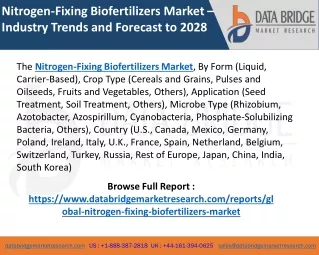 Nitrogen-Fixing Biofertilizers Market