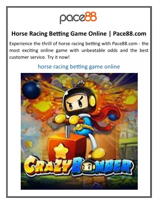 Horse Racing Betting Game Online Pace88