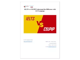 IELTS vs CELPIP Understand the Difference with GCI Language