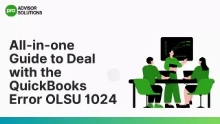 How To Deal with QuickBooks Error OLSU 1024