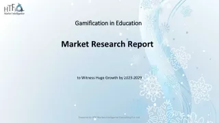 Gamification in Education Market - Global Trend and Outlook to 2029