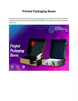 Printed Packaging Boxes | Boxes With Logo