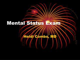 Mental Status Exam