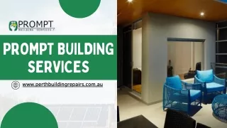 Building Repair Services in Perth WA - Prompt Building Services