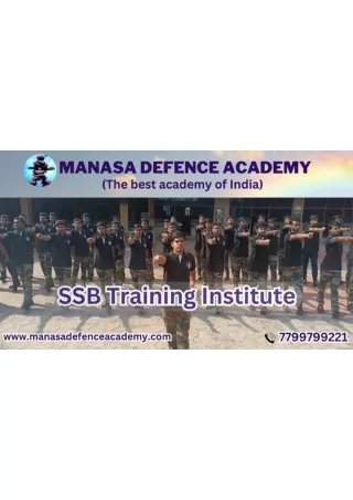 SSB TRAINING INSTITUTE