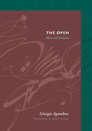 PDF/❤READ✔  The Open: Man and Animal