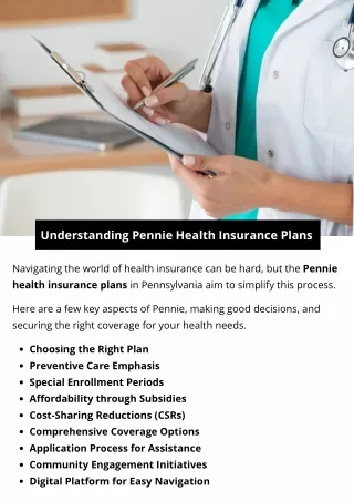 Understanding Pennie Health Insurance Plans