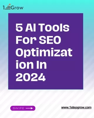 5 AI tools for SEO optimization in 2024