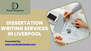 Dissertation Writing Services In Liverpool