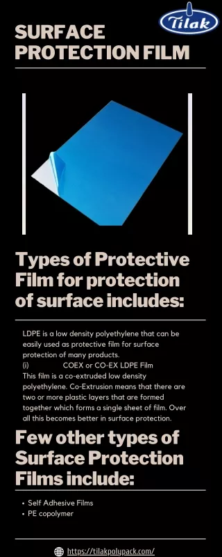 SURFACE PROTECTION FILM