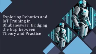 Top Robotics & IoT Training in Bhubaneswar