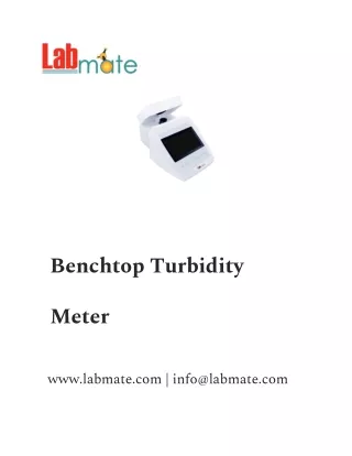 Benchtop Turbidity Meter