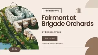 Brigade Fairmont At Orchards in Devanahalli Bangalore - Price, Floor Plan