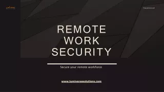 Remote Work Security