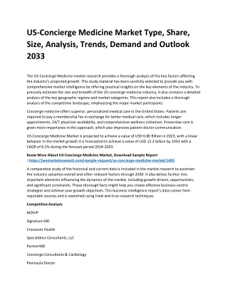 US-Concierge Medicine Market