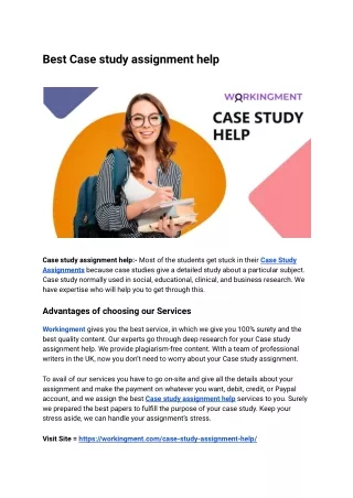 Best Case study assignment help