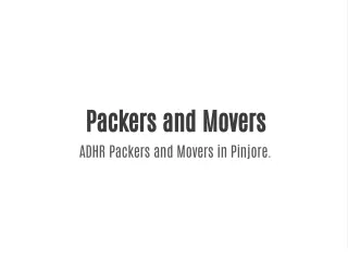 ADHR Packers and Movers in Pinjore. 8262850044