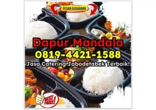 HALAL! CHAT 0819-4421-1588 Layanan Jasa Catering Rumahan Depok Pasir Gunung Selatan