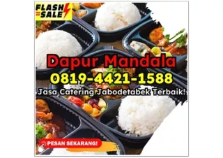 HALAL! CHAT 0819-4421-1588 Layanan Jasa Catering Sederhana Depok Pangkalan Jati