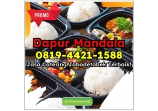 HIGIENIS! CHAT 0819-4421-1588 Ongkos Jasa Catering Sehat Untuk Orang Tua Depok Cipayung