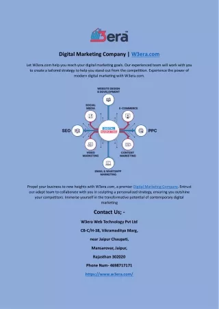 Digital Marketing Company | W3era.com