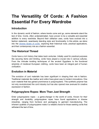 The Versatility Of Cords_ A Fashion Essential For Every Wardrobe