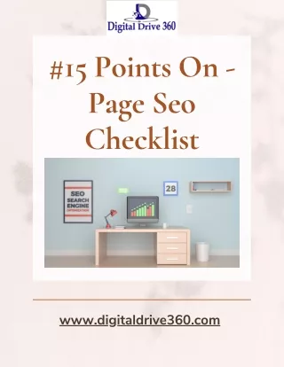 #15 Points On - Page Seo Checklist