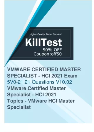 VMware 5V0-21.21 Exam Questions - Learn to Prepare for the 5V0-21.21 Exam Well