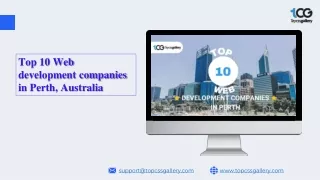 Top 10 Web development companies in Perth, Australia