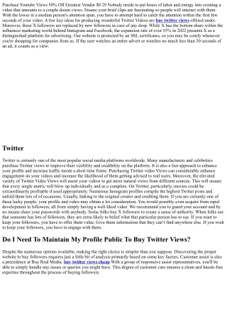 6 Books About buy twitter views cheap You Should Read