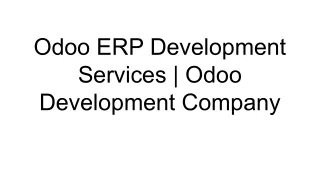 Odoo ERP Development Services _ Odoo Development Company
