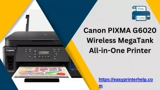 Canon PIXMA G6020 Wireless MegaTank All-in-One Printer