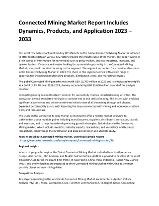 Connected Mining Market