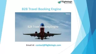 B2B Travel Booking Engine