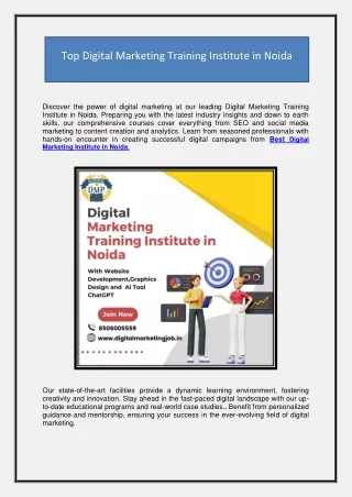 Digital Marketing Training Institute in Noida