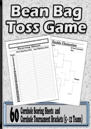 Download ⚡️(PDF)❤️ Bean Bag Toss Game: Bean Bag Toss Tournament Supplies, Bean Bag Tournam