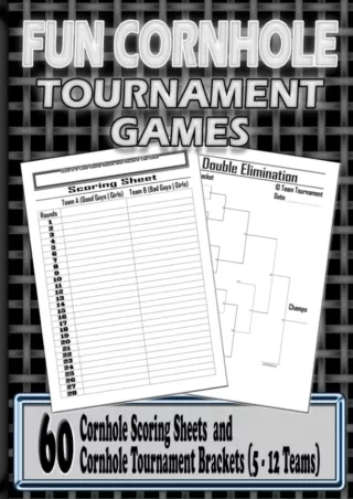 Kindle✔️(online❤️(PDF) Fun Cornhole Tournament Games: No Backyard Cornhole Tournament Set